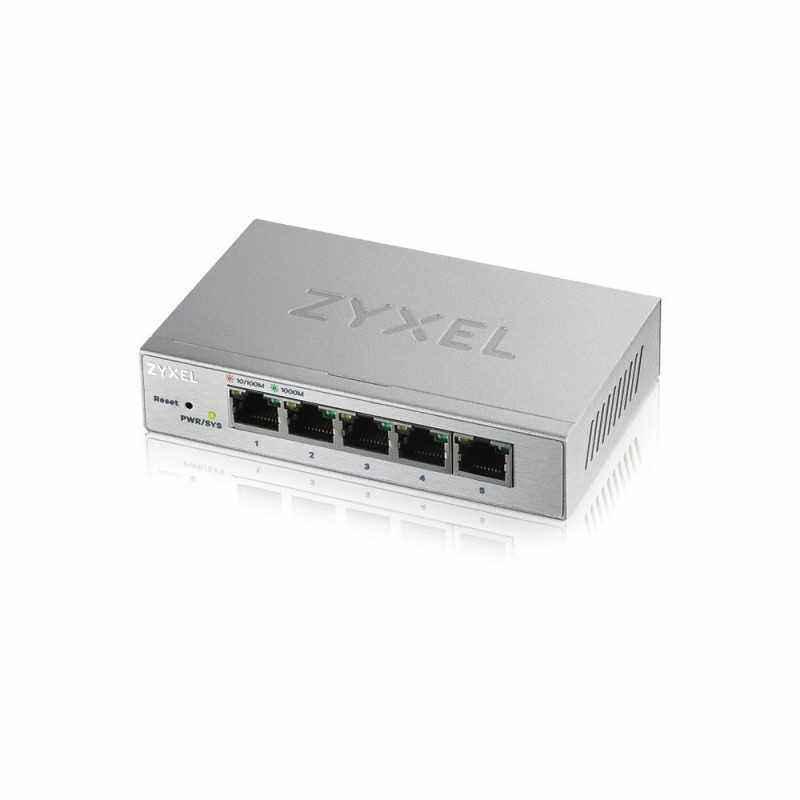 SWITCH ZYXEL- GS1200-5- porturi Gigabit x 5- managed- carcasa metalica- GS1200-5-EU0101F75lei)