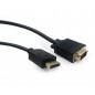 CABLU video GEMBIRD- adaptor DisplayPortT) la VGAT)- 1.8m- rezolutie maxima QXGA2048 x 1536) la 60Hz- negru- CCP-DPM-VGAM-6 TV 0