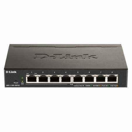 SWITCH PoE D-LINK Smart 8 porturi Gigabit8 PoE) IEEE 802.3af- carcasa metalica- DGS-1100-08PV275lei)