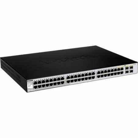 SWITCH D-LINK SMART 48 porturi Gigabit + 4 porturi Combo SFP- carcasa metalica- rackabil- DGS-1210-4875lei)