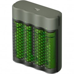 Incarcator GP Batteries- Recyko compatibil NiMHAA/AAA)- include 4 x 2700 mAh AAR6)- incarcare USB- 4 LED-uri indicare incarcare-