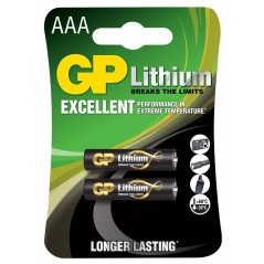 Baterie GP Batteries- Lithium AAAFR03) 1.5V lithium- blister 2 buc. GP24F-2UE2 GPPCL24LF001 TV 0.04lei)