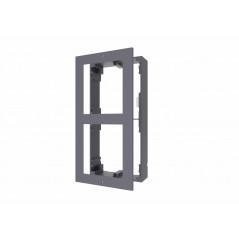 PANOU frontal HIKVISION pt 2 module de videointerfon modular Hikvision DS-KD-ACW2- montare aplicata- aluminiu- 219mm x 107mm x 4