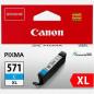 Cartus Cerneala Original Canon Cyan- CLI-571XLC- pentru MG5750-5751-6850-6851-7750-7751-7752-TS5050-6050-8050-9050-- - incl.TV 0