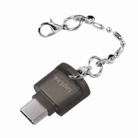 CARD READER extern LOGILINK- interfata USB Type C- citeste/scrie: micro SD, plastic- negru- CR0039 TV 0.18lei)