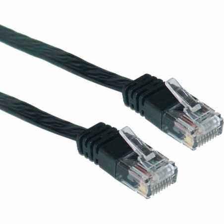 PATCH CORD UTP SPACER Cat5e- cupru-aluminiu- 0.5 m- negru- AWG26- SP-PT-CAT5-0.5M-BKi)