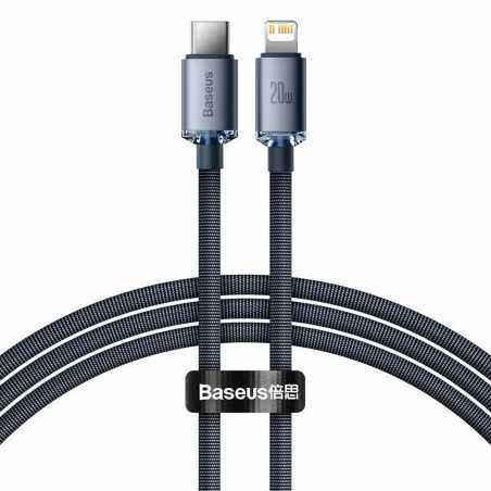 CABLU alimentare si date Baseus Crystal Shine- Fast Charging Data Cable pt. smartphone- USB Type-C la Lightning Iphone PD 20W- 1