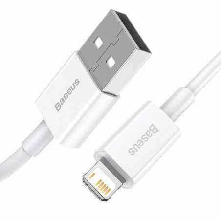 CABLU alimentare si date Baseus Superior- Fast Charging Data Cable pt. smartphone- USB la Lightning Iphone 2.4A- 1m- alb CALYS-A