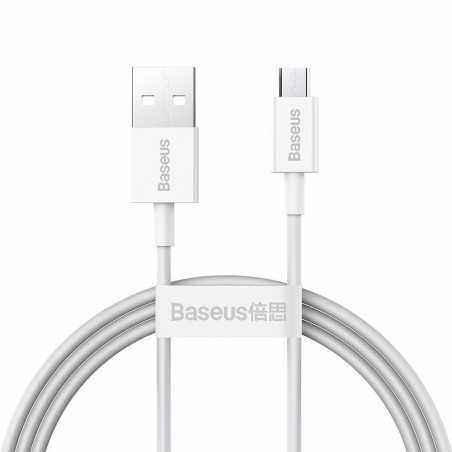 CABLU alimentare si date Baseus Superior- Fast Charging Data Cable pt. smartphone- USB la Micro-USB 2A- 1m- alb CAMYS-02i) - 695