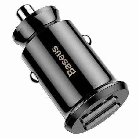 INCARCATOR auto Baseus Grain- 2 x USB Output 5V/3.1A total ambele porturi- pt. bricheta auto- negru CCALL-ML01 timbru verde 0.75