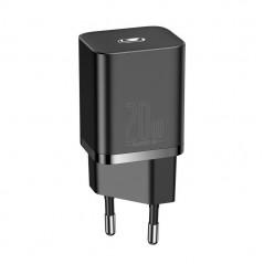 INCARCATOR retea Baseus Super Si- Quick Charge 20W- 1 x USB Type-C 5V/3A max- negru CCSUP-B01 TV 0.18lei) - 6953156229990