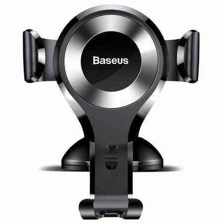 SUPORT AUTO Baseus Osculum pt. SmartPhone- fixare parbriz sau bord prin ventuza- negru + argintiu SUYL-XP0S - 6953156268777