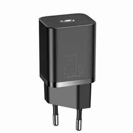 INCARCATOR retea Baseus Super Si- Quick Charge 20W- 1 x USB Type-C 5V/3A max- include cablu USB Type-C la Lightning Iphone 1m- n
