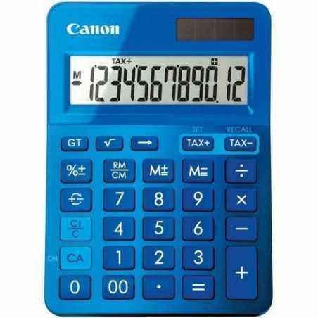 Calculator de birou CANON- LS-123K BL- ecran 12 digiti- alimentare solara si baterie- display LCD- functie business- tax si conv