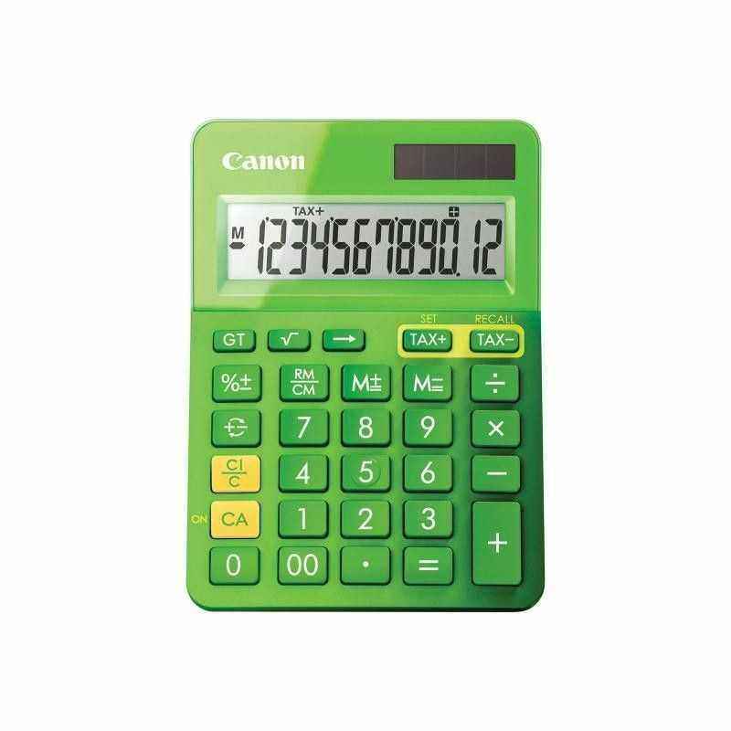 Calculator de birou CANON- LS-123k GR- ecran 12 digiti- alimentare baterie- display LCD- functie business- tax si conversie mone