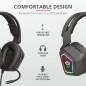 CASTI TRUST- GXT 450 Blizz- cu fir- gaming- utilizare multimedia- microfon pe brat- conectare prin USB 2.0- negru- TR-23191- TV