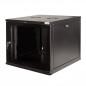 CABINET 19 LOGILINK 9U- fixare pe perete- Flatpackdezasamblat)- Black- 456h) x 540w) x 400d) mm- usa sticla cu blocare- otel