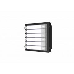 MODUL extensie HIKVISION- pt videinterfon- 6 butoane apelar- montaj aplicat sau ingropatacesoriile de montaj nu sunt incluse)- c