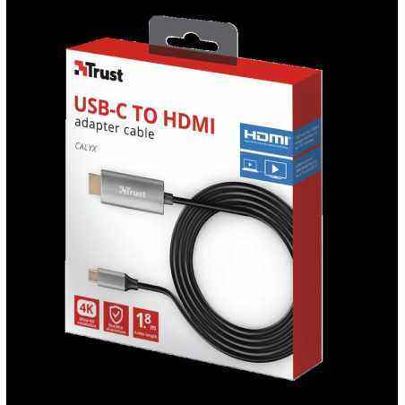 Trust Calyx USB-C to HDMI Adapter Cable- TR-23332i)