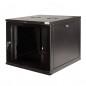 CABINET 19 LOGILINK 9U- fixare pe perete- Flatpackdezasamblat)- Black- 456h) x 540w) x 550d) mm- usa sticla cu blocare- otel