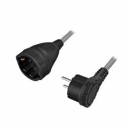 PRELUNGITOR LOGILINK- Schuko x 1- conectare prin SchukoT)- cablu 3 m- 16 A- fara protectie- negru- LPS104 TV 0.8lei)