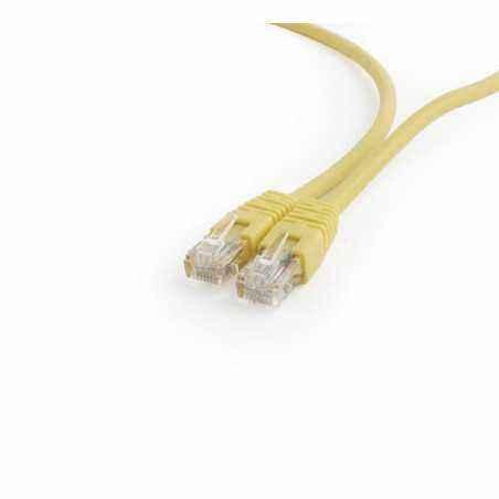 PATCH CORD UTP GEMBIRD Cat6- cupru-aluminiu- 0.5 m- galben- AWG26- PP6U-0.5M/Yi)