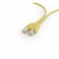 PATCH CORD UTP GEMBIRD Cat6- cupru-aluminiu- 0.5 m- galben- AWG26- PP6U-0.5M/Yi)