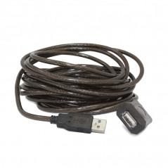 CABLU USB GEMBIRD prelungitor- USB 2.0T) la USB 2.0M)- 5m- activpermite folosirea unui cablu USB lung)- black UAE-01-5M TV 0.8le
