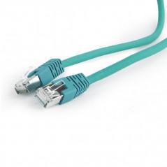 PATCH CORD S/FTP GEMBIRD Cat6a- LSZH- cupru- 1 m- verde- AWG27- dublu ecranat PP6A-LSZHCU-G-1Mi)