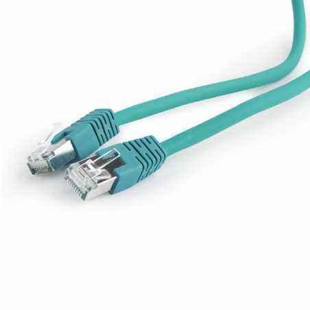 PATCH CORD S/FTP GEMBIRD Cat6a- LSZH- cupru- 1 m- verde- AWG27- dublu ecranat PP6A-LSZHCU-G-1Mi)