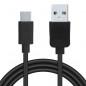 CABLU alimentare si date SPACER- pt. smartphone- USB 3.0T) la Type-C(T)- PVC-2.1-Retail pack- 1.8m- black- SPDC-TYPEC-PVC-BK-1.8