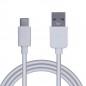 CABLU alimentare si date SPACER- pt. smartphone- USB 3.0T) la Type-C(T)- PVC-2.1A-Retail pack- 1.8m- alb- SPDC-TYPEC-PVC-W-1.8i)