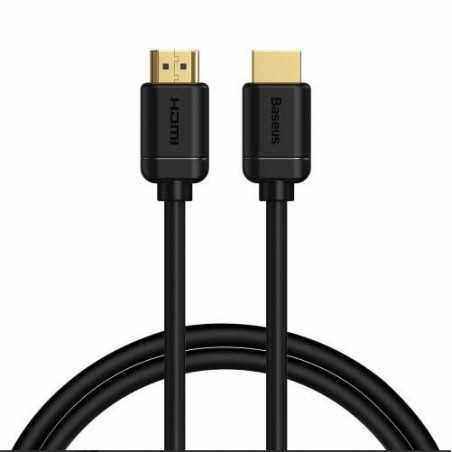 CABLU video Baseus HD Series- HDMIT) la HDMIT)- rezolutie maxima 4K UHD3840 x 2160) la 60 Hz- conectori auriti- 1m- negru CAKGQ-