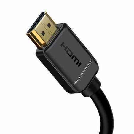 CABLU video Baseus HD Series- HDMIT) la HDMIT)- rezolutie maxima 4K UHD3840 x 2160) la 60 Hz- conectori auriti- 1m- negru CAKGQ-