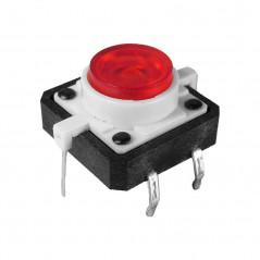 Intrerupator, cu led fara retinere - 11x15x12 mm