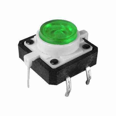 Intrerupator, cu led fara retinere - 11x15x12 mm