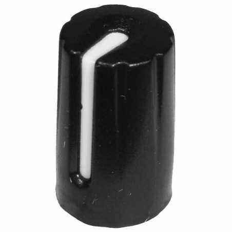 Buton plastic negru - 17x11mm