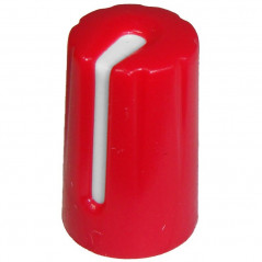 Buton plastic rosu - 17x11mm