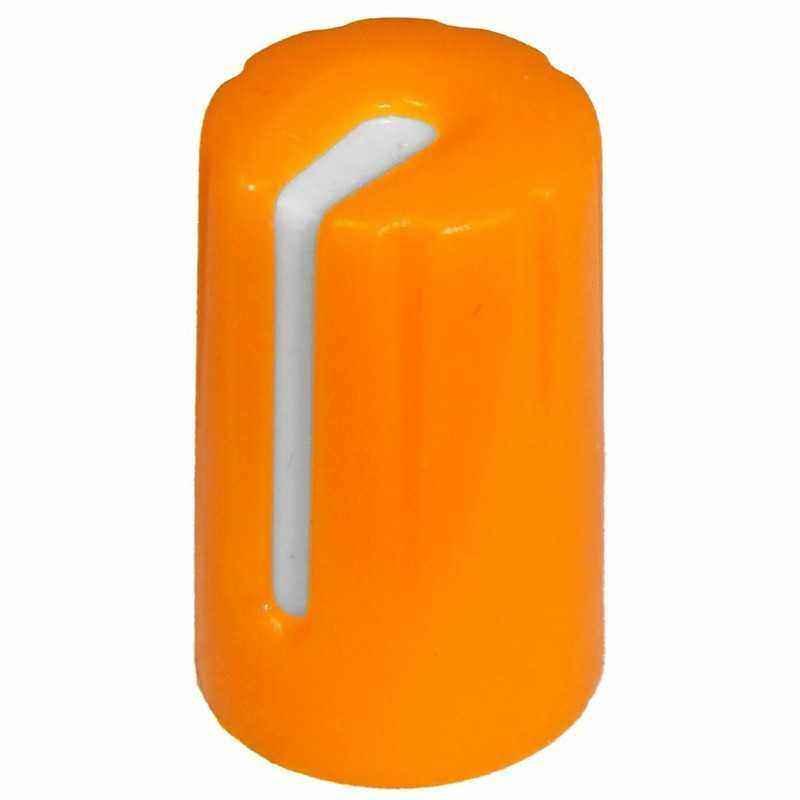 Buton plastic portocaliu - 17x11mm