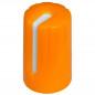 Buton plastic portocaliu - 17x11mm