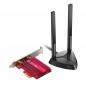 PLACA RETEA TP-LINK AX3000- intern wireless 2.4 GHz - 5 GHz- PCI-E- port- 3000 Mbps- antena externa x 2- Archer TX3000E