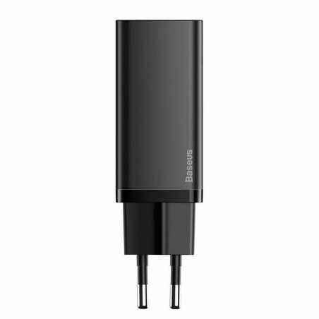 INCARCATOR retea Baseus GaN2 Lite- Quick Charge 65W- 1 x USB 5V/3A- 1 x USB Type-C 5V/3A- negru CCGAN2L-B01 timbru verde 0.75 le
