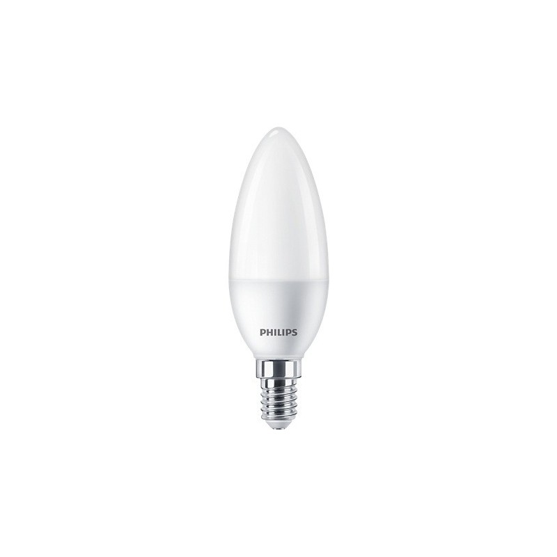 SET 2 becuri LED Philips- soclu E14- putere 7W- forma lumanare- lumina alb rece- alimentare 220 - 240 V- 0000087195143102162lei)