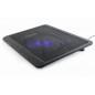 STAND GEMBIRD notebook 15- sita metal- fan 12cm- LED light- black- 'NBS-1F15-04