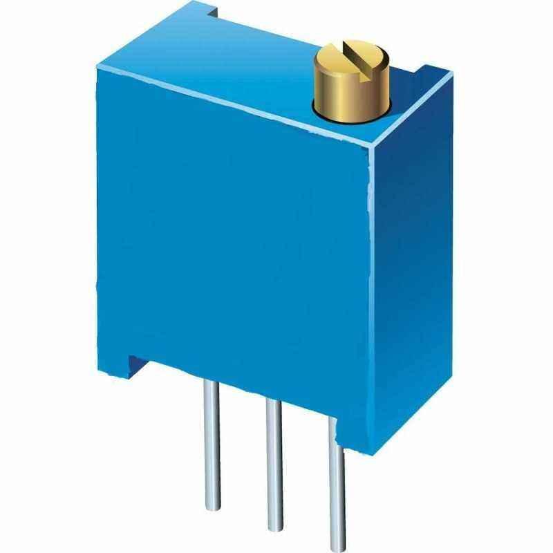 Semireglabil multitura, implantare verticala 3296-W- 203 - 20 K