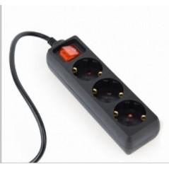 PRELUNGITOR GEMBIRD- Schuko x 3- conectare prin IEC C13T)- cablu 0.6 m- 10 A- protectie copii- negru- EG-PSU3-01 TV 0.8lei)
