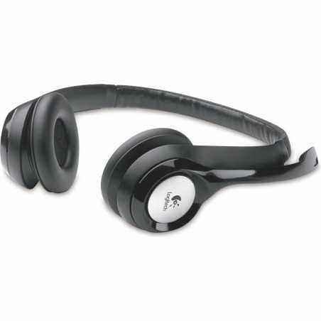 CASTI Logitech- H390- cu fir- standard- utilizare multimedia- call center- microfon pe brat- conectare prin USB 2.0- negru- 981-