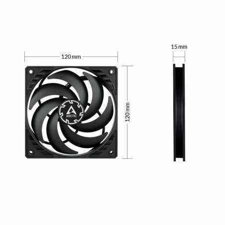 VENTILATOR ARCTIC PC 120x120x25 mm- P12 SLIM PWM PST- w/ PWM , cablu PST- low noise FD bearing- high static pressure ACFAN00187A