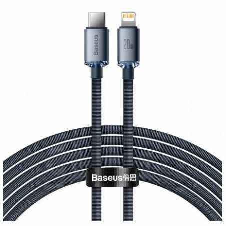 CABLU alimentare si date Baseus Crystal Shine- Fast Charging Data Cable pt. smartphone- Type-C la Lightning Iphone 20W- 2m- brai