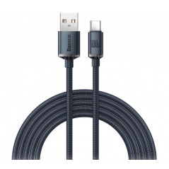 CABLU alimentare si date Baseus Crystal Shine- Fast Charging Data Cable pt. smartphone- USB la USB Type-C 100W- 1.2m- braided- n
